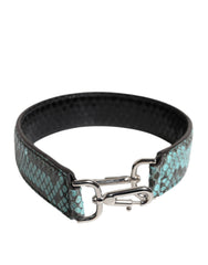 Dolce & Gabbana Black Blue Exotic Leather Bag Shoulder Strap -   -  Dolce & Gabbana.