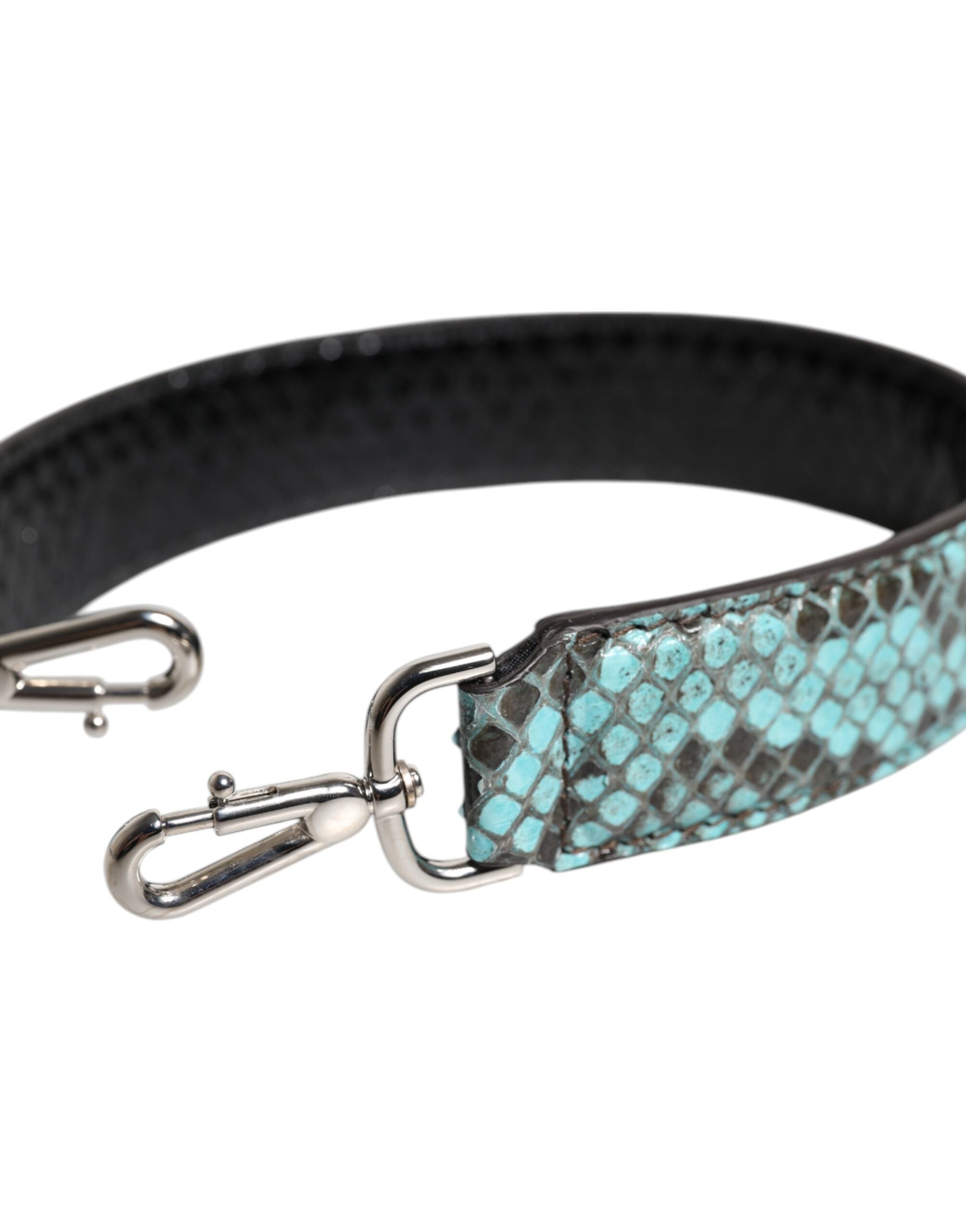 Dolce & Gabbana Black Blue Exotic Leather Bag Shoulder Strap -   -  Dolce & Gabbana.