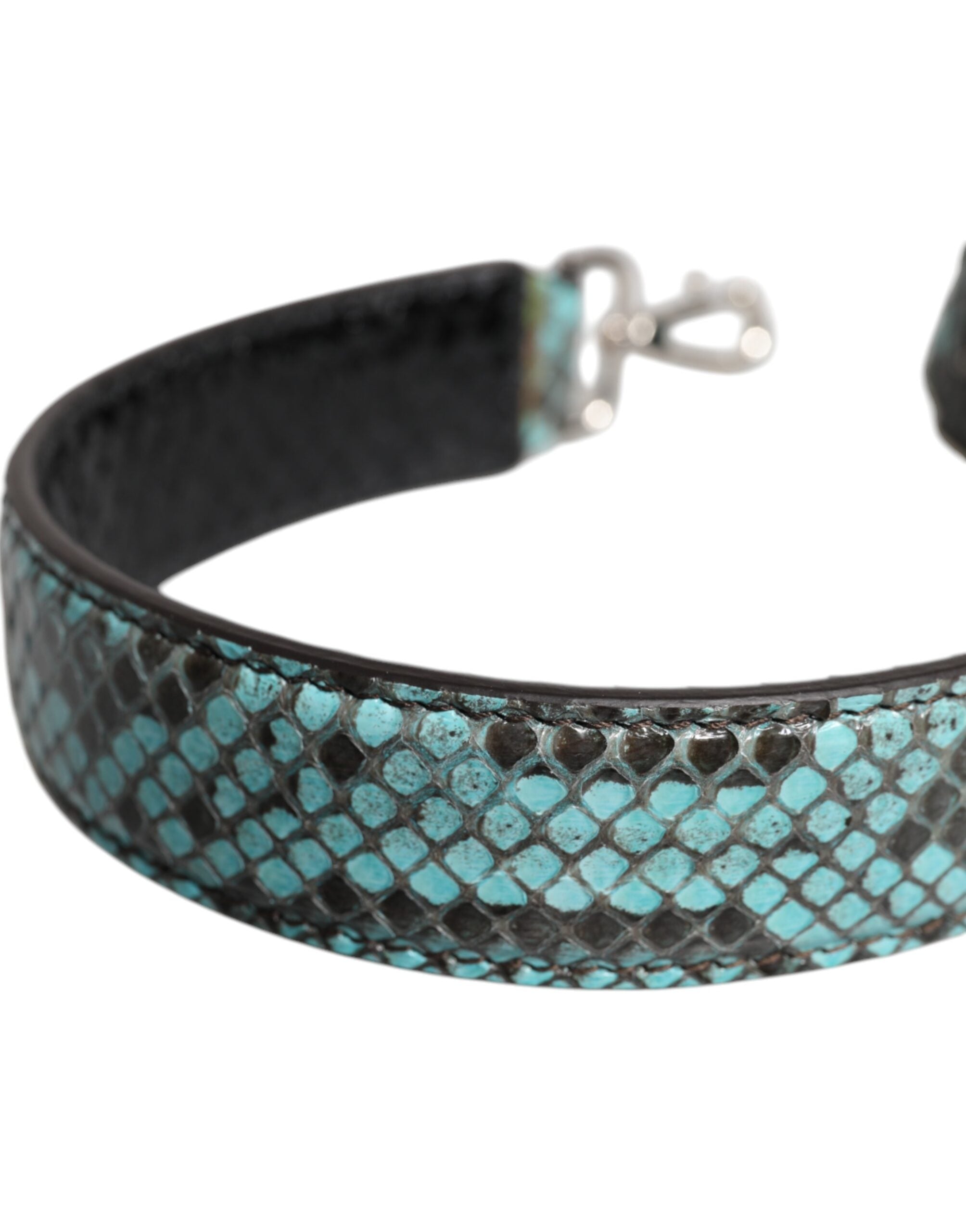 Dolce & Gabbana Black Blue Exotic Leather Bag Shoulder Strap -   -  Dolce & Gabbana.