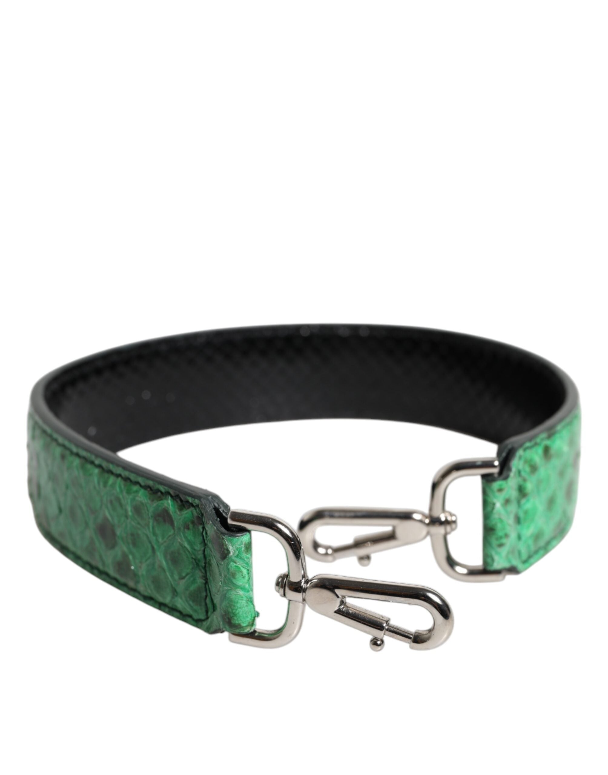 Dolce & Gabbana Black Green Exotic Leather Bag Shoulder Strap -   -  Dolce & Gabbana.