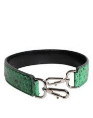 Dolce & Gabbana Black Green Exotic Leather Bag Shoulder Strap -   -  Dolce & Gabbana.