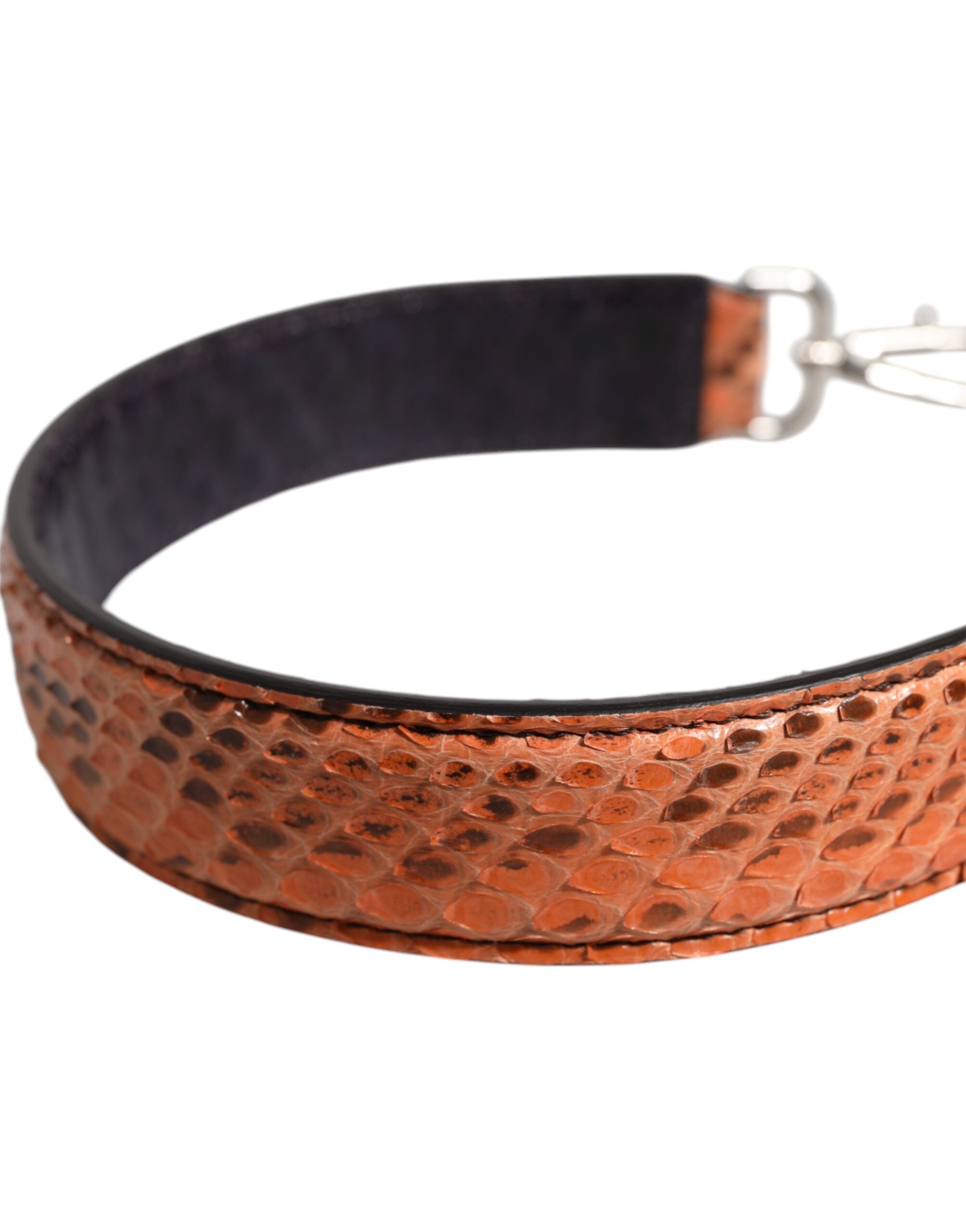 Dolce & Gabbana Black Beige Exotic Leather Bag Shoulder Strap -   -  Dolce & Gabbana.