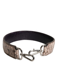 Dolce & Gabbana Black Cream Exotic Leather Bag Shoulder Strap -   -  Dolce & Gabbana.
