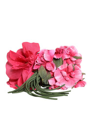 Dolce & Gabbana Multicolor Floral Applique Detail Tie Belt -   -  Dolce & Gabbana.