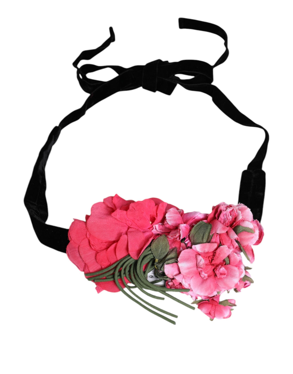 Dolce & Gabbana Multicolor Floral Applique Detail Tie Belt -   -  Dolce & Gabbana.