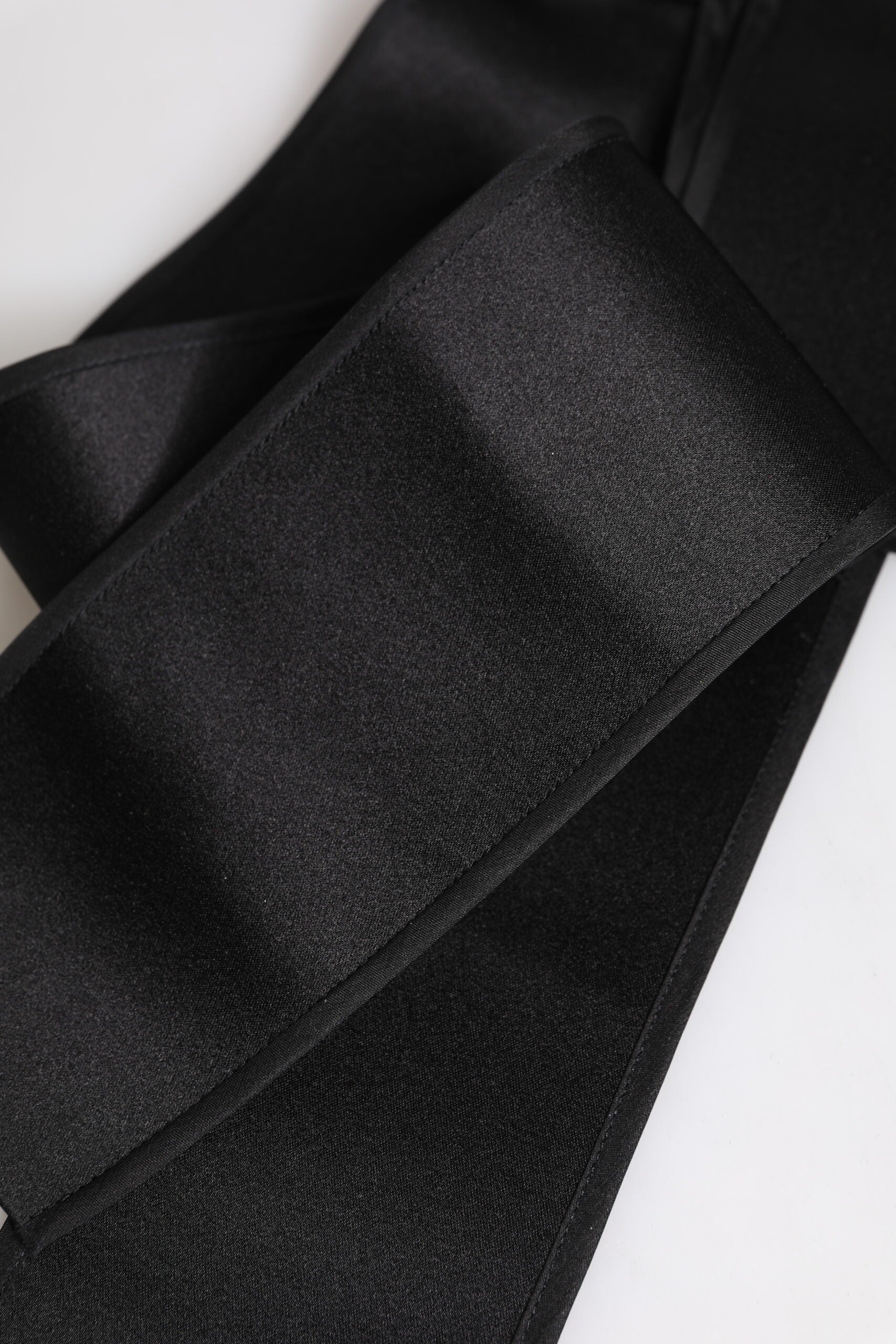 Dolce & Gabbana Black Satin Wide Waist Belt -   -  Dolce & Gabbana.