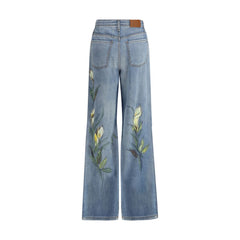 Ella Floral Print Jeans -   -  Ella.