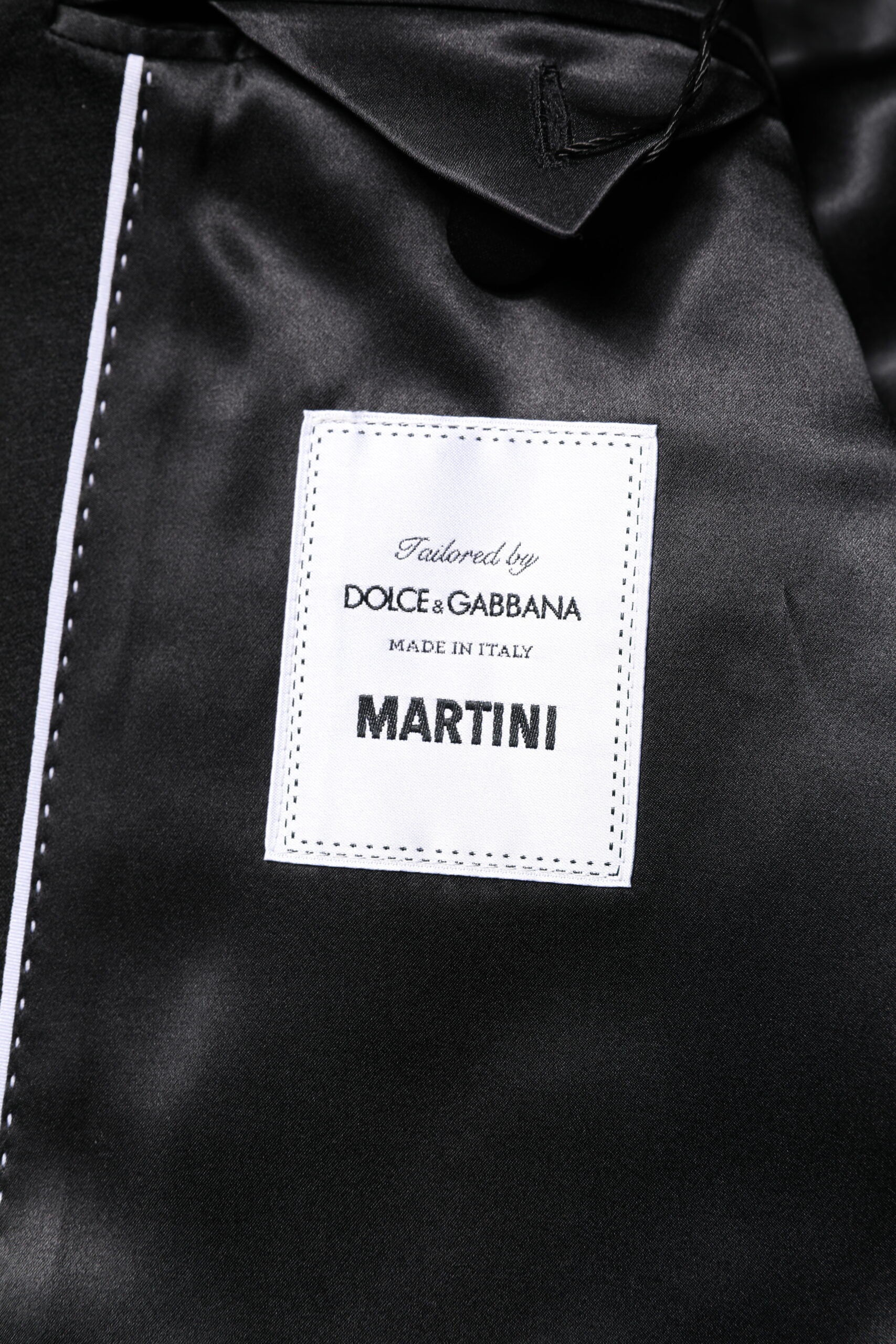 Dolce & Gabbana Black Single Breasted Men Coat MARTINI Blazer -   -  Dolce & Gabbana.