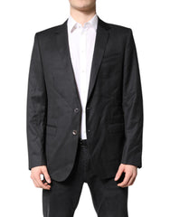 Dolce & Gabbana Black Single Breasted Men Coat MARTINI Blazer -   -  Dolce & Gabbana.