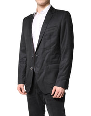 Dolce & Gabbana Black Single Breasted Men Coat MARTINI Blazer -   -  Dolce & Gabbana.