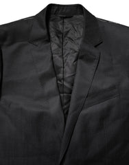 Dolce & Gabbana Black Single Breasted Men Coat MARTINI Blazer -   -  Dolce & Gabbana.
