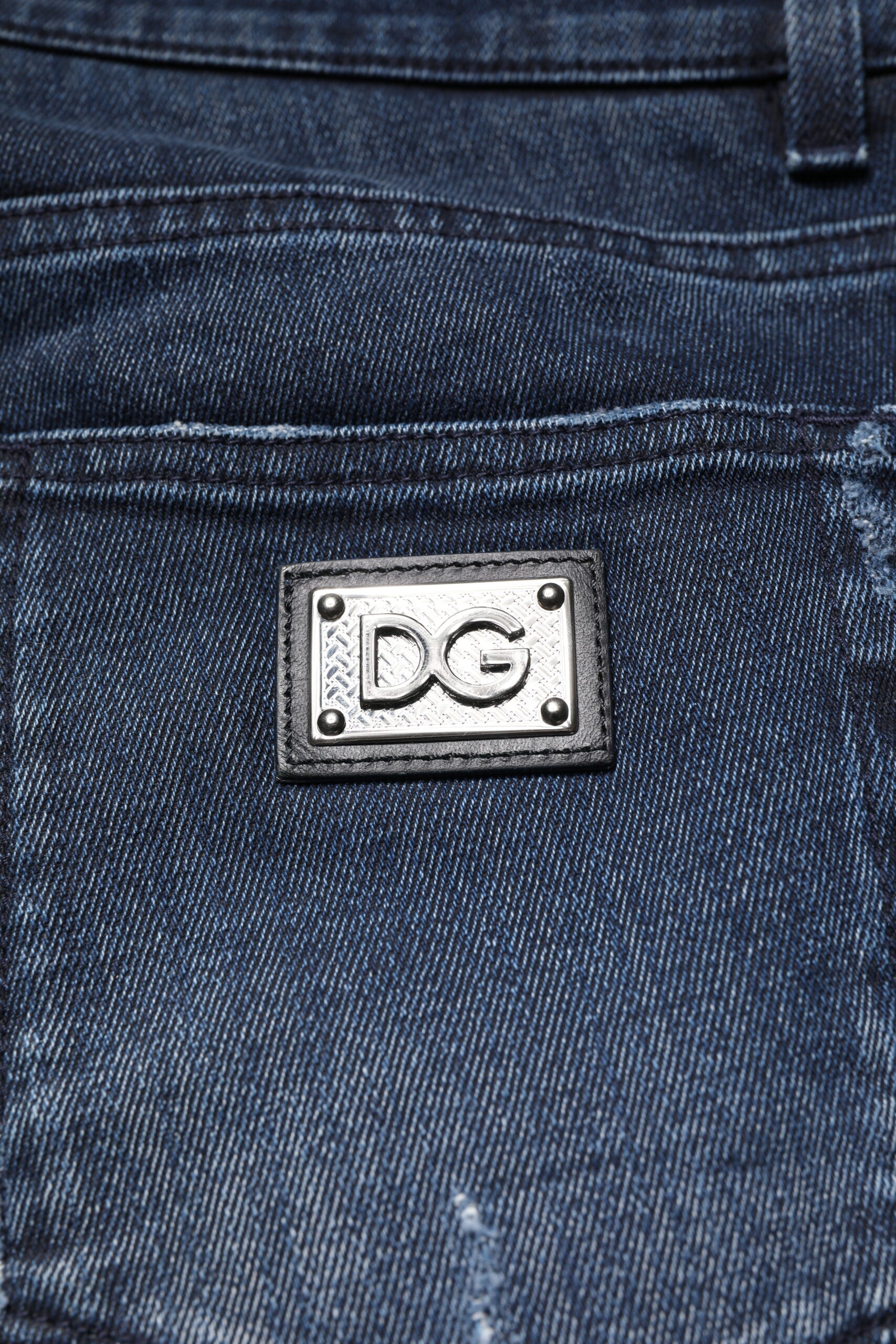 Dolce & Gabbana Blue Cotton Stretch Skinny Men Denim Jeans -   -  Dolce & Gabbana.