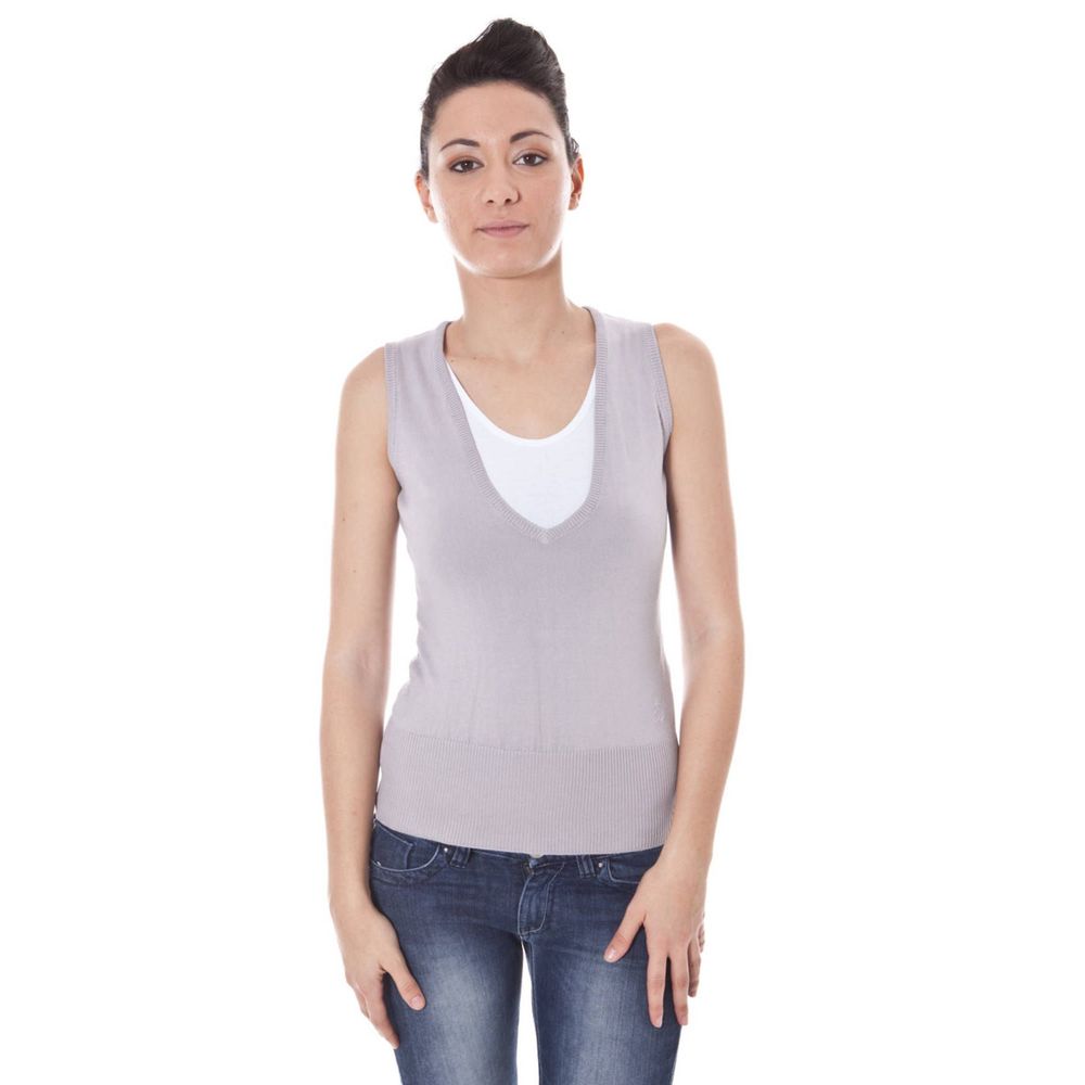Datch Gray Cotton Sweater -   -  Datch.