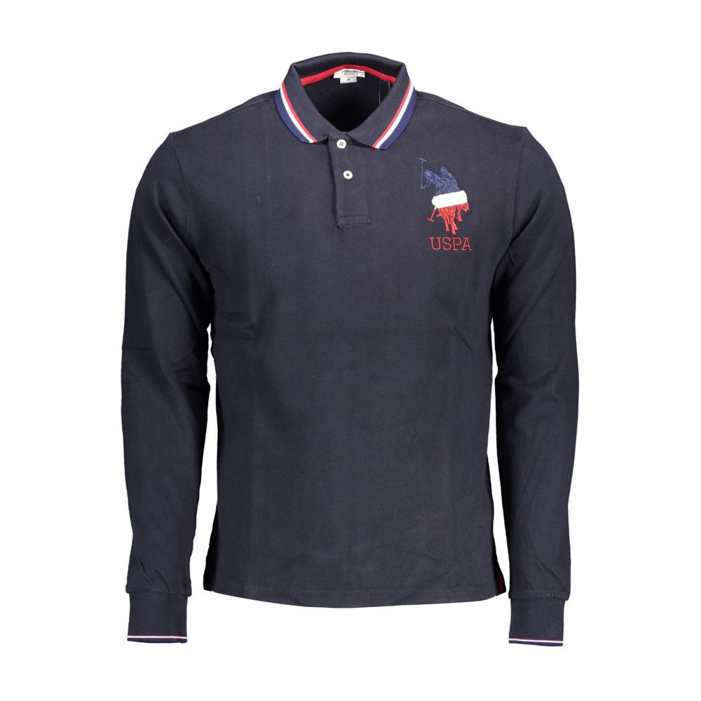 U.S. POLO ASSN. Blue Cotton Men Polo Shirt -   -  U.S. POLO ASSN..