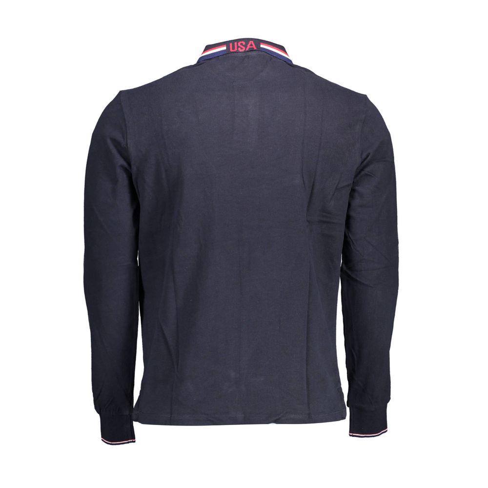 U.S. POLO ASSN. Blue Cotton Men Polo Shirt -   -  U.S. POLO ASSN..