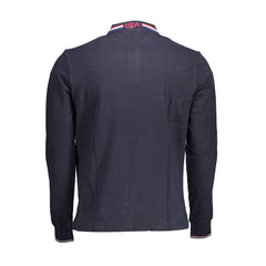 U.S. POLO ASSN. Blue Cotton Men Polo Shirt -   -  U.S. POLO ASSN..