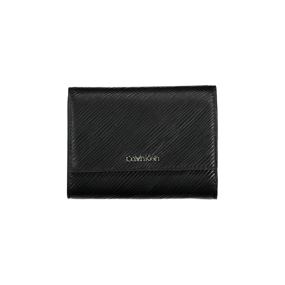 Calvin Klein - Sleek Textured Polyethylene Wallet with RFID Protection - Black Calvin Klein