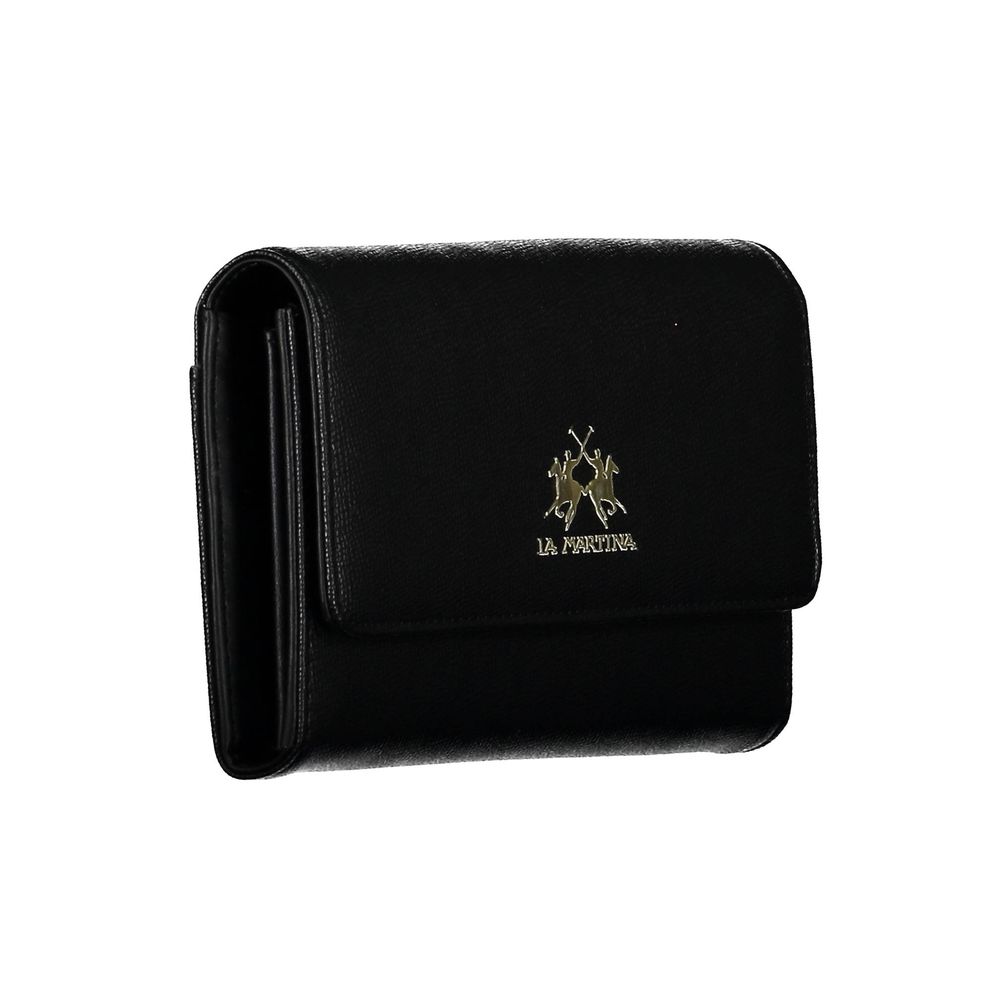 La Martina Black Polyethylene Women Wallet -   -  La Martina.