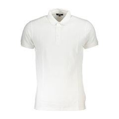 Cavalli Class White Cotton Polo Shirt -   -  Cavalli Class.