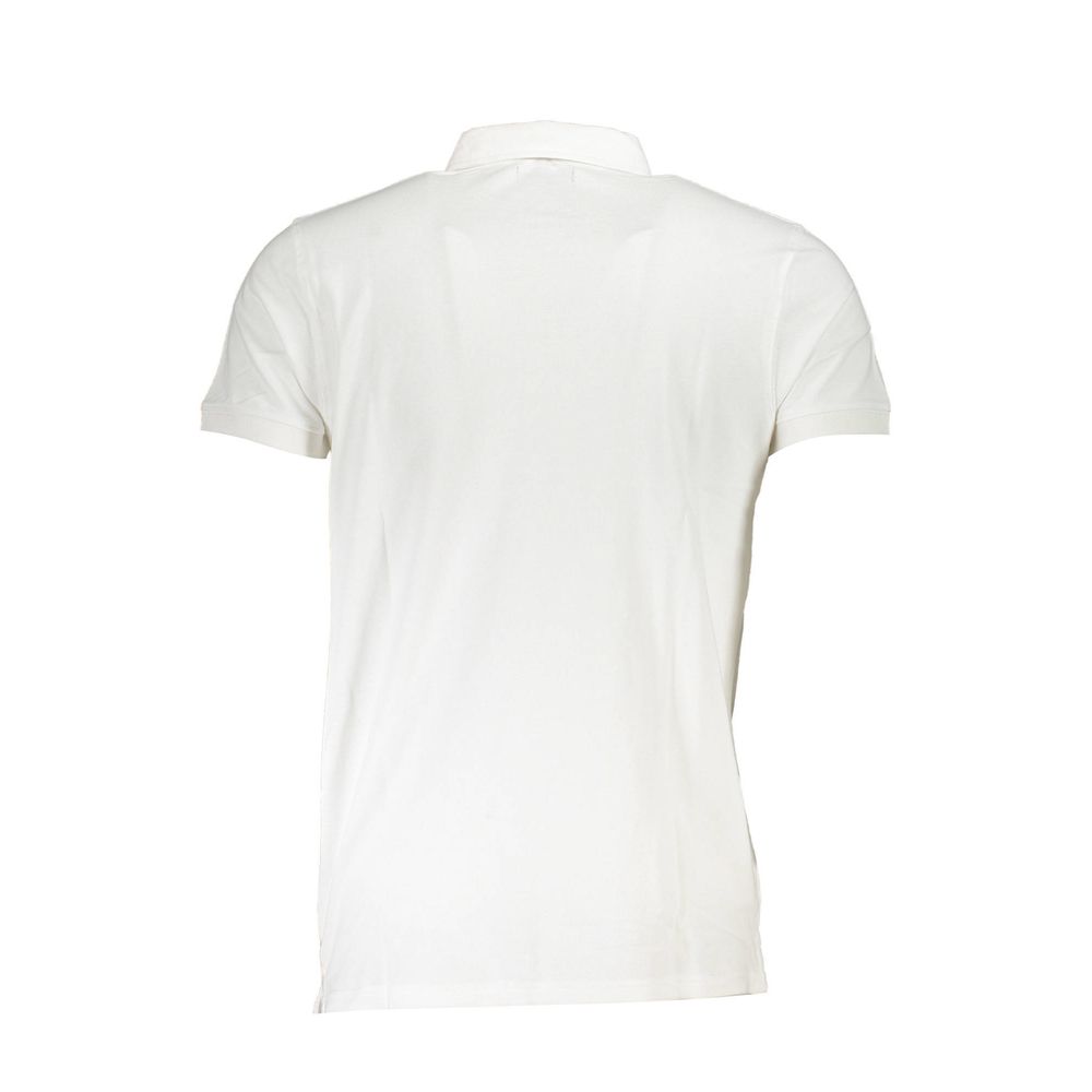 Cavalli Class White Cotton Polo Shirt -   -  Cavalli Class.