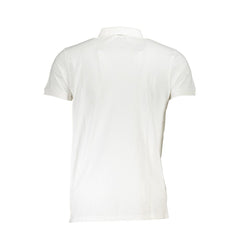Cavalli Class White Cotton Polo Shirt -   -  Cavalli Class.
