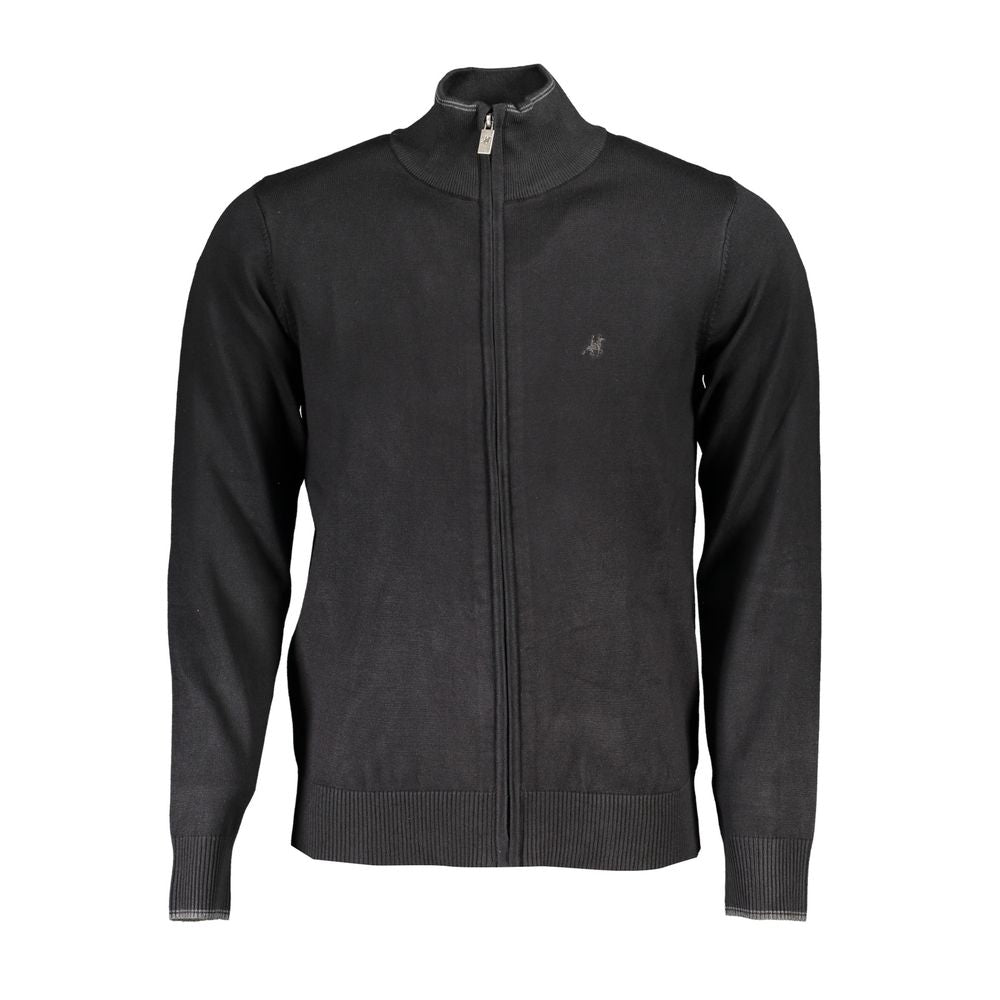 U.S. Grand Polo Elegant Long Sleeve Zip Cardigan with Embroidery -   -  U.S. Grand Polo.
