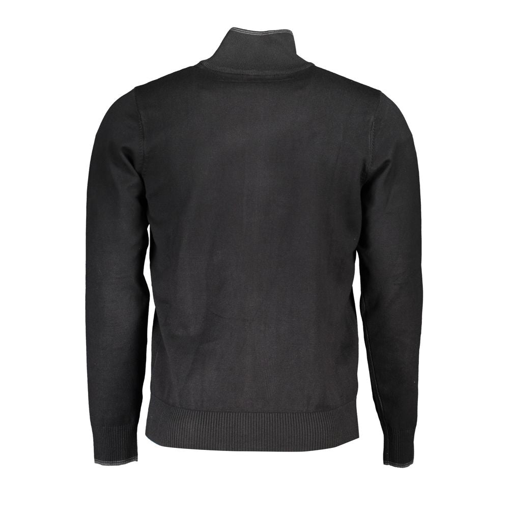 U.S. Grand Polo Elegant Long Sleeve Zip Cardigan with Embroidery -   -  U.S. Grand Polo.