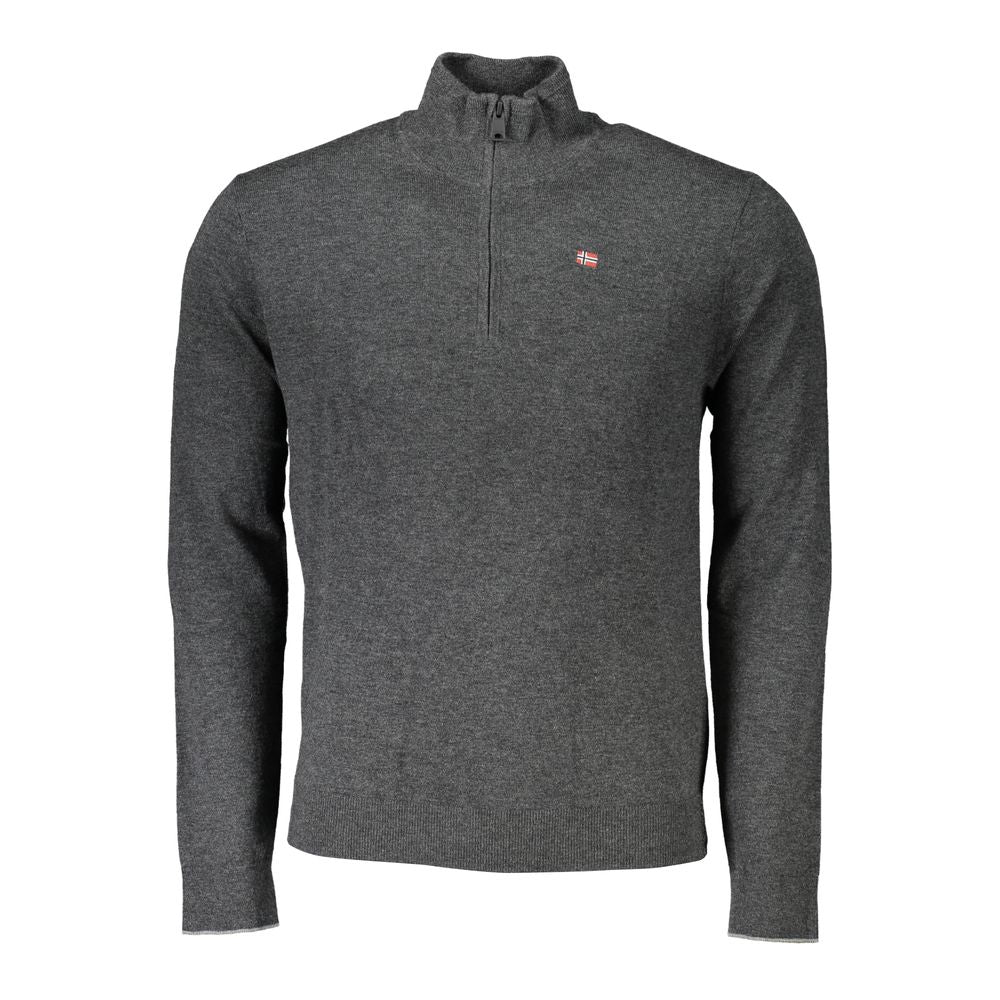 Napapijri Gray Fabric Men Sweater -   -  Napapijri.