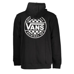 Vans Sleek Black Zip Hoodie with Logo Print -   -  Vans.