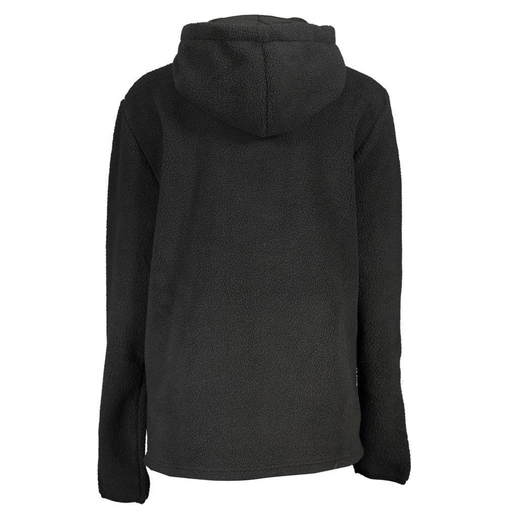 Norway 1963 Elegant Black Half Zip Hooded Sweatshirt -   -  Norway 1963.
