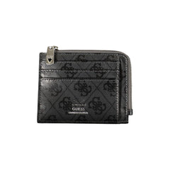 Guess Jeans Sleek Black Leather Wallet with Contrasting Accents -  Wallets for Men -  Guess Jeans.