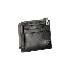 Guess Jeans Sleek Black Leather Wallet with Contrasting Accents -  Wallets for Men -  Guess Jeans.