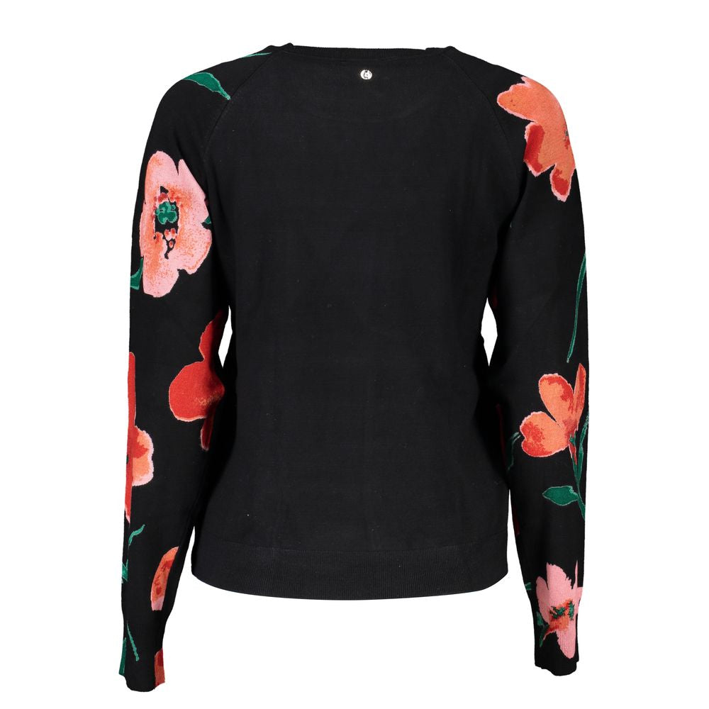 Desigual Chic Contrast Crew Neck Sweater -   -  Desigual.