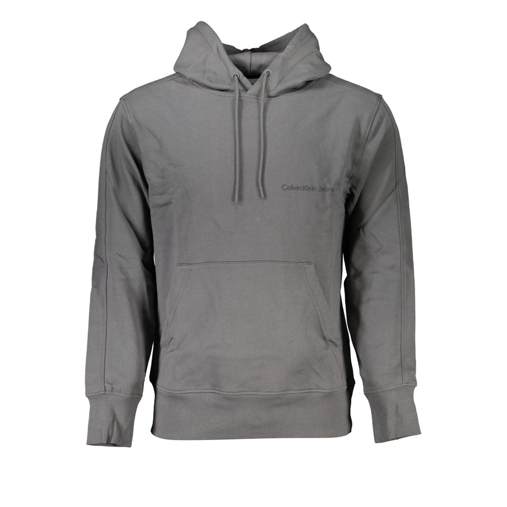 Calvin Klein Elegant Gray Hooded Sweatshirt -   -  Calvin Klein.