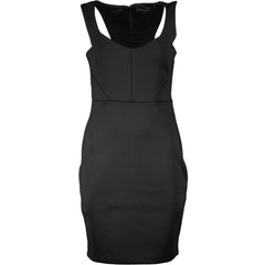 Guess Jeans Chic Black Contrast Detail Dress with Wide Neckline -   -  Guess Jeans.