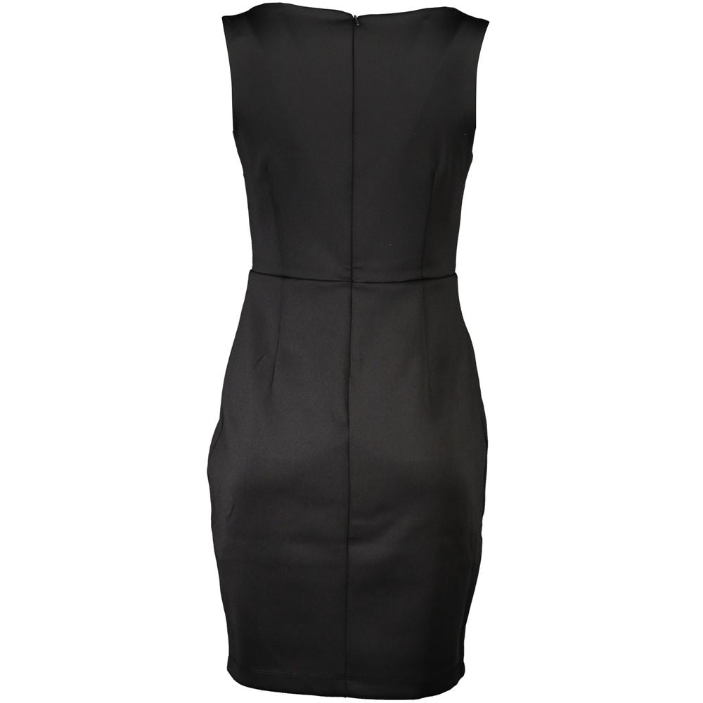Guess Jeans Chic Black Contrast Detail Dress with Wide Neckline -   -  Guess Jeans.