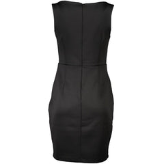 Guess Jeans Chic Black Contrast Detail Dress with Wide Neckline -   -  Guess Jeans.