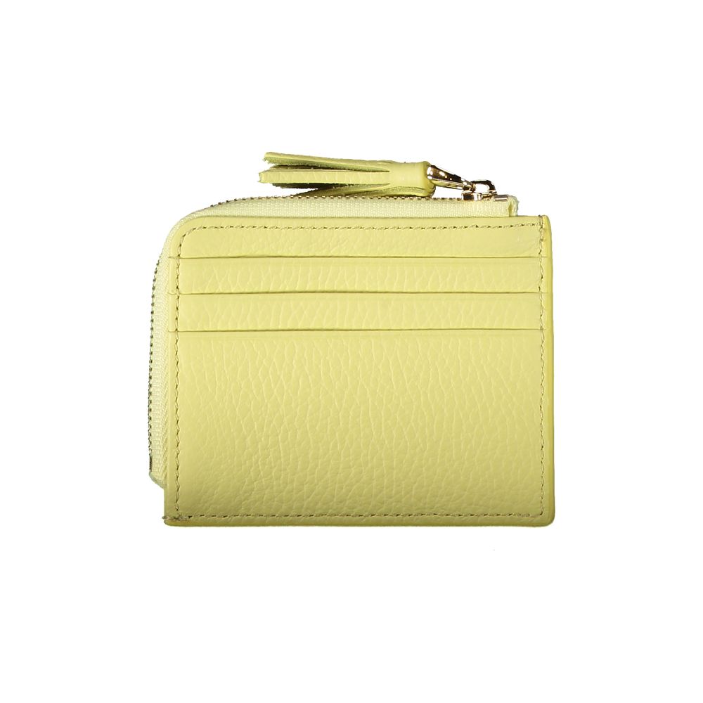 Coccinelle Yellow Leather Wallet -   -  Coccinelle.