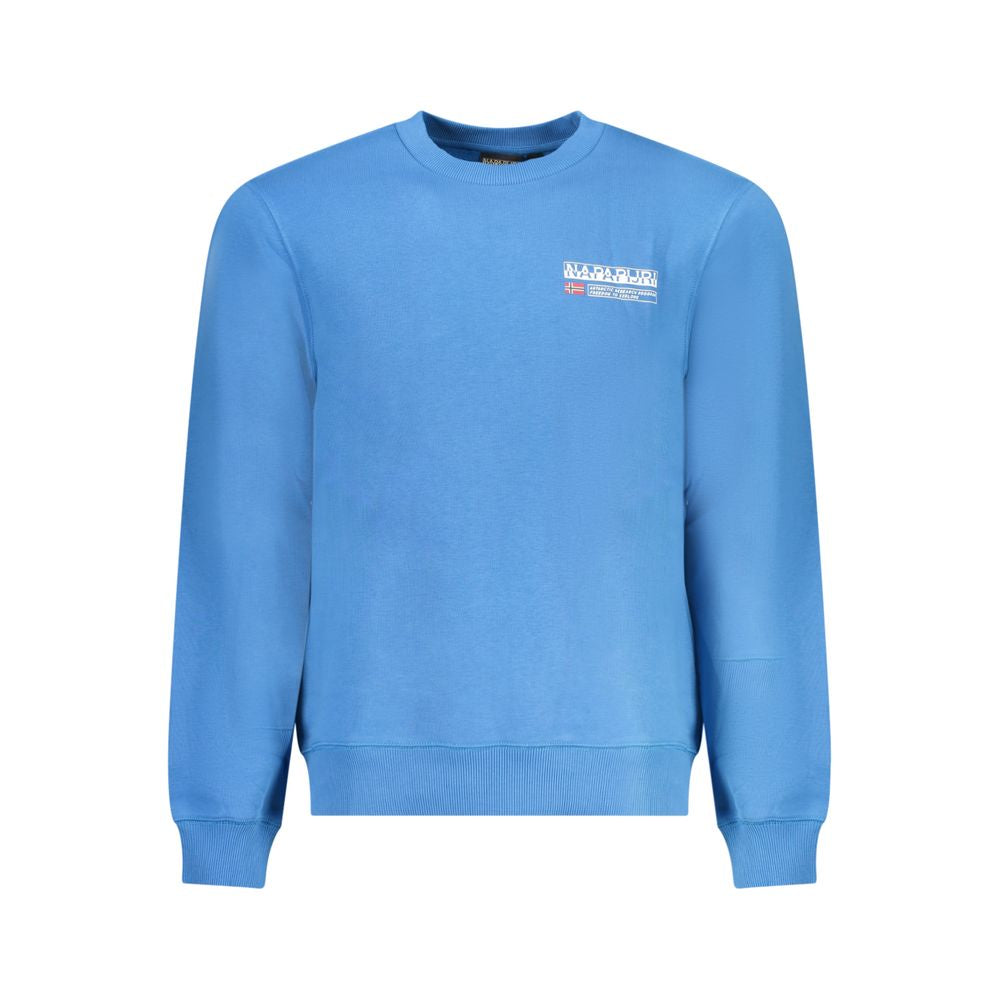 Napapijri Light Blue Cotton Men Sweater -   -  Napapijri.