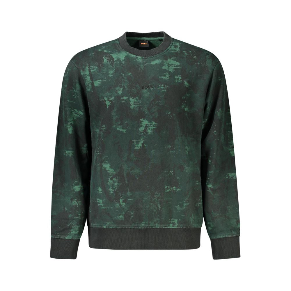 Hugo Boss Green Cotton Men Sweater -   -  Hugo Boss.