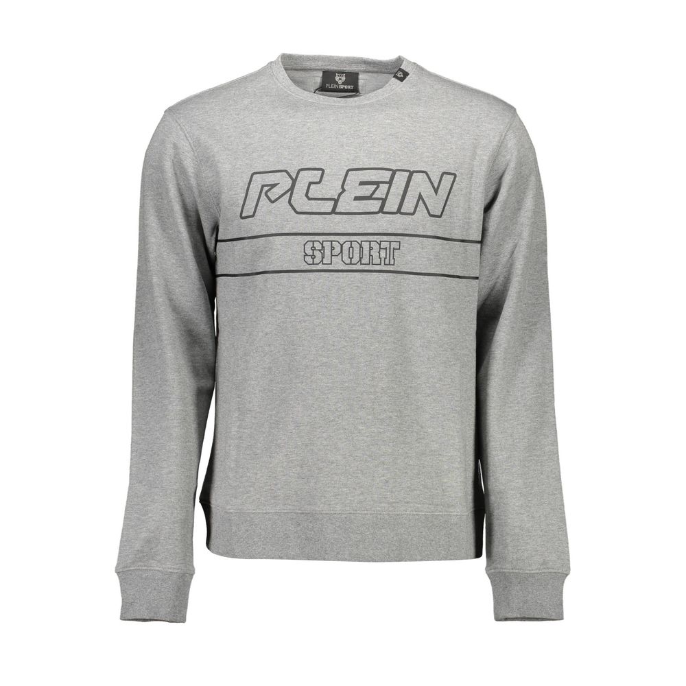 Plein Sport Gray Cotton Men Sweater -   -  Plein Sport.