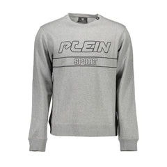 Plein Sport Gray Cotton Men Sweater -   -  Plein Sport.