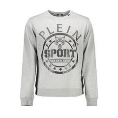 Plein Sport Gray Cotton Men Sweater -   -  Plein Sport.
