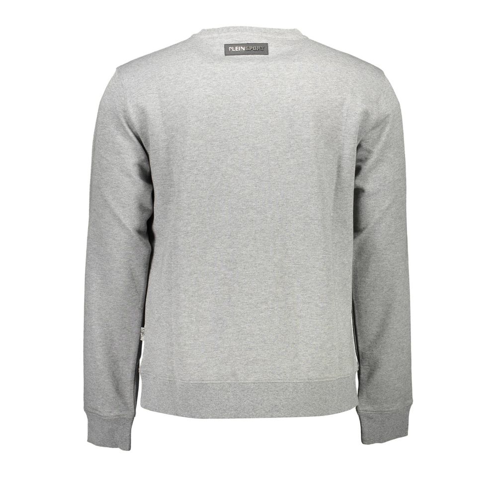 Plein Sport Gray Cotton Men Sweater -   -  Plein Sport.