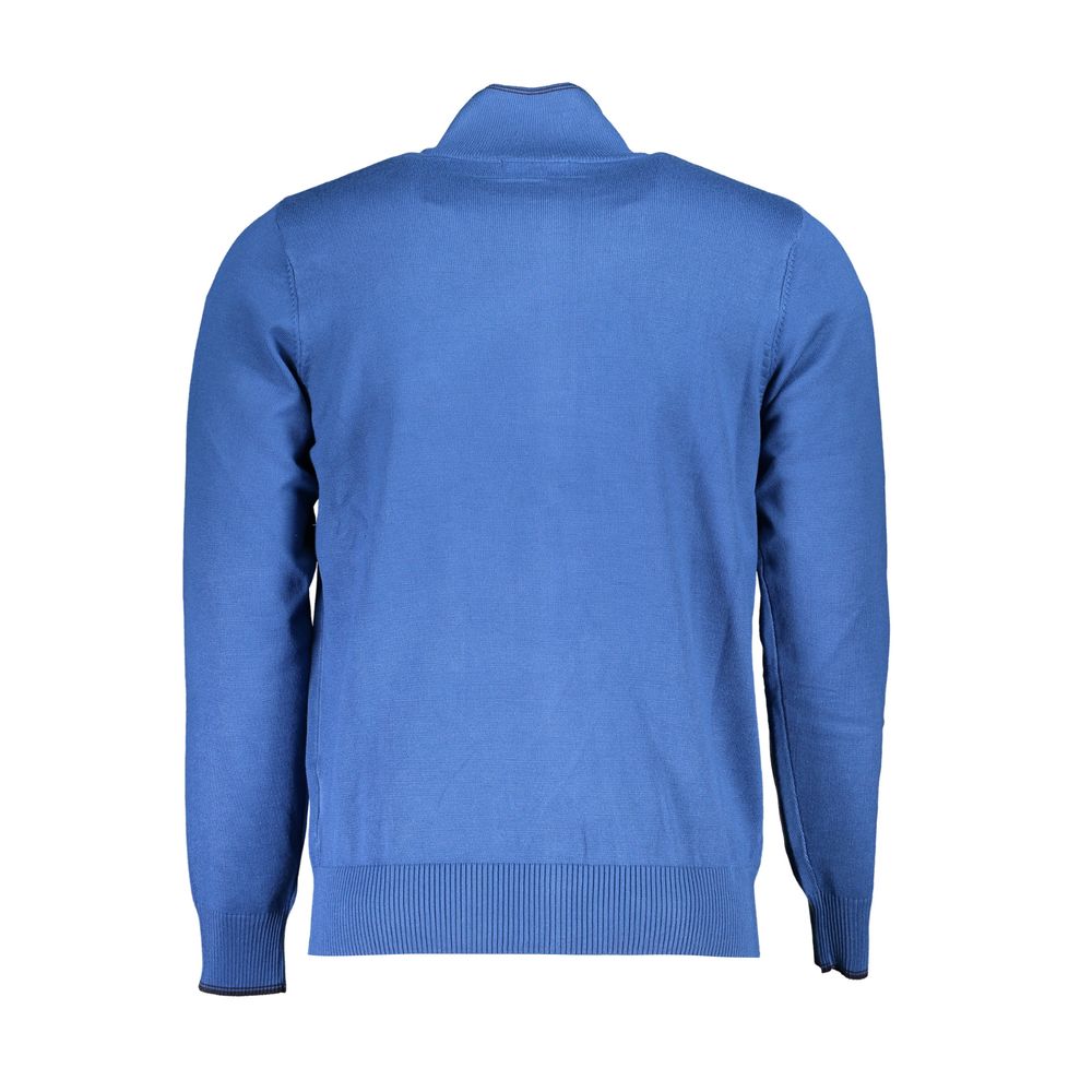 U.S. Grand Polo Elegant Long Sleeve Zip Cardigan with Embroidery -   -  U.S. Grand Polo.