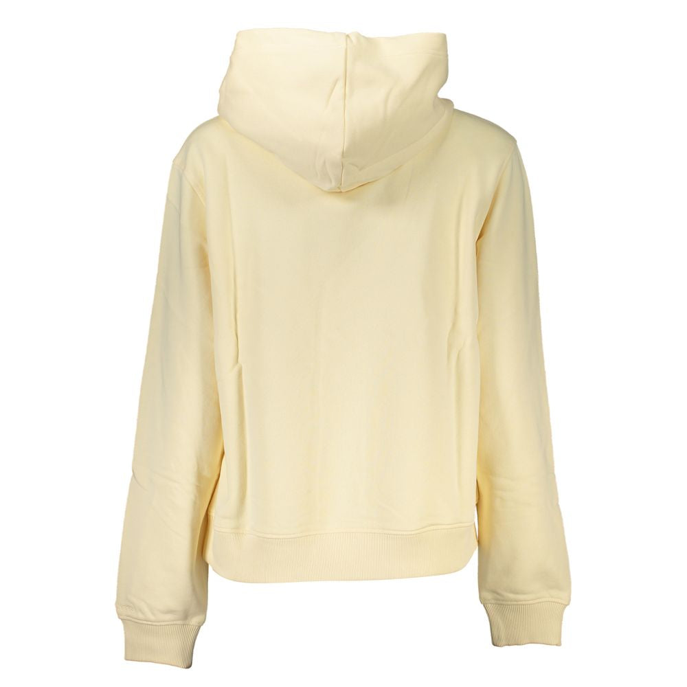 Calvin Klein Beige Brushed Logo Hooded Sweatshirt -   -  Calvin Klein.