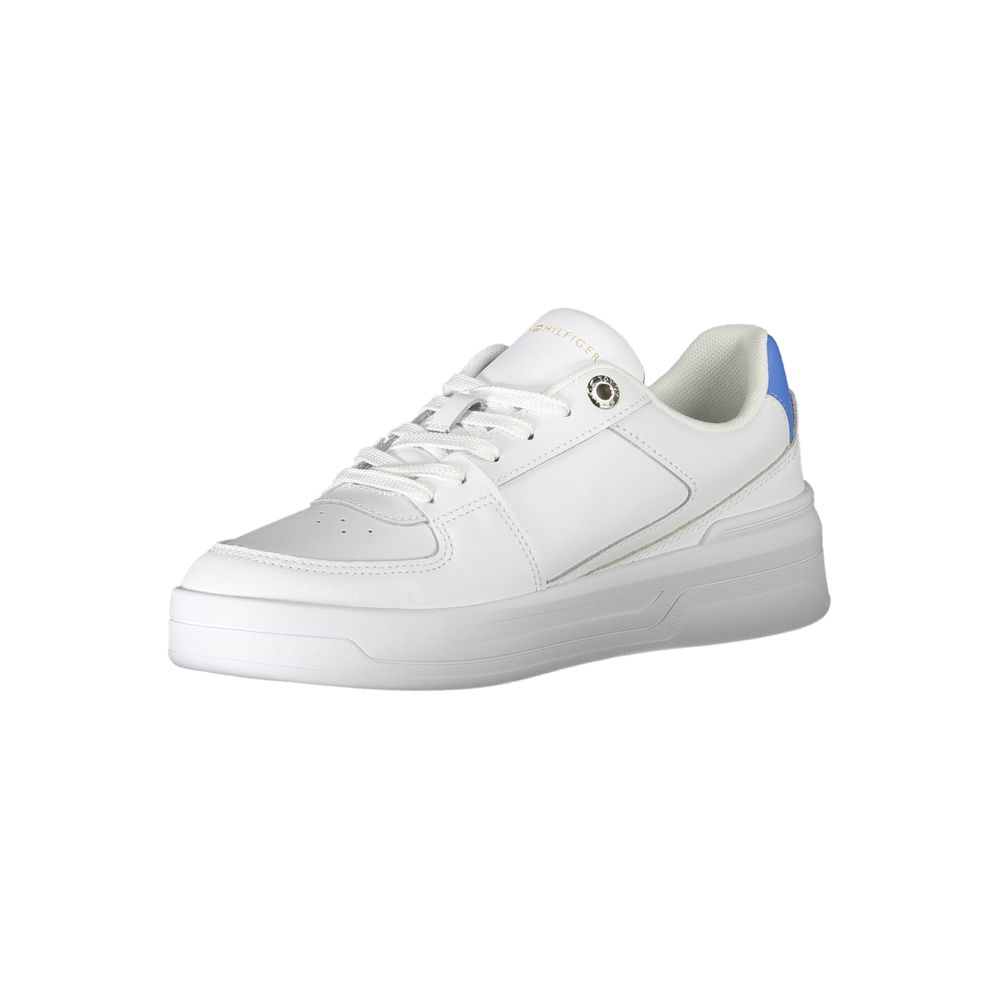 Tommy Hilfiger White Polyester Sneaker -   -  Tommy Hilfiger.