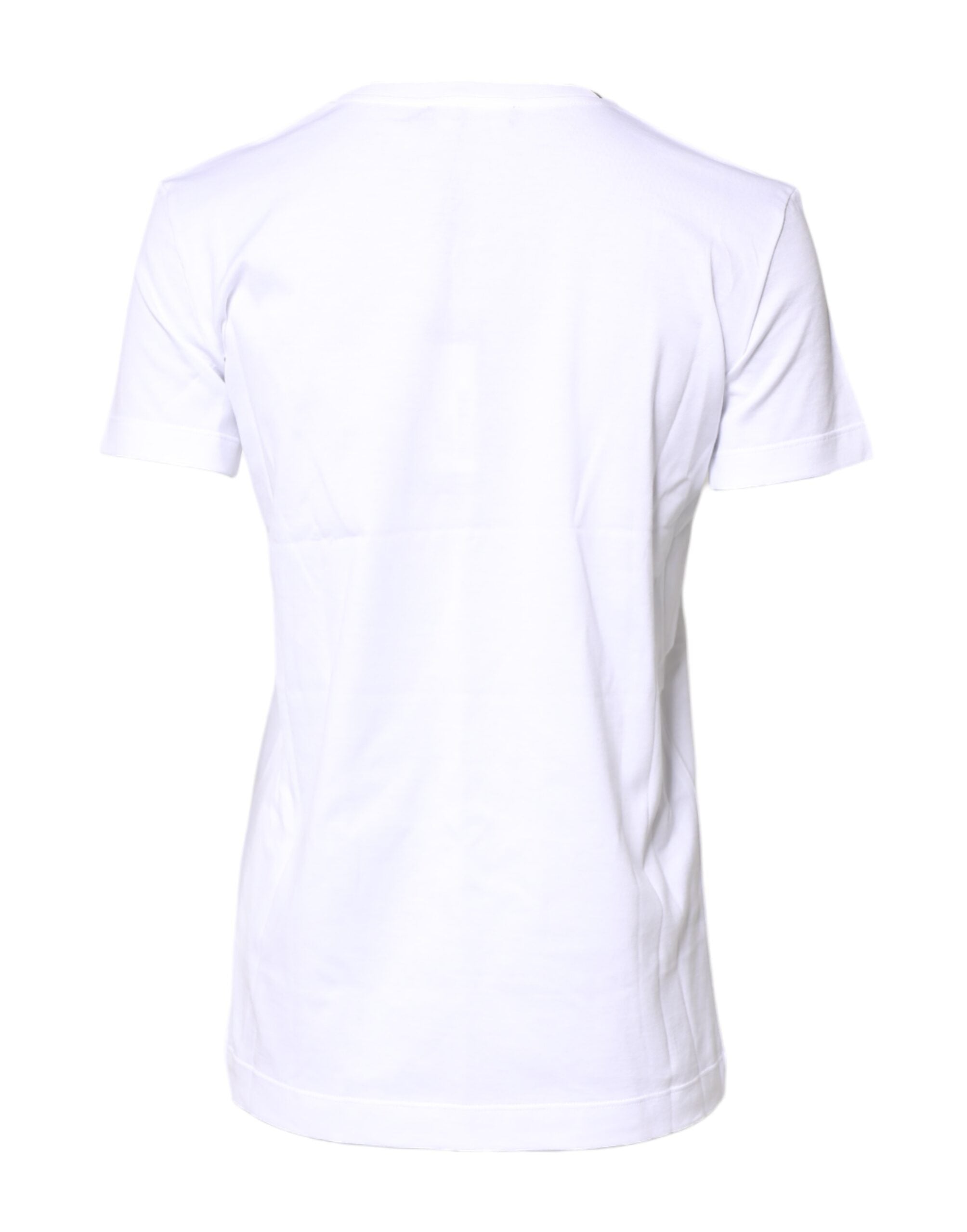 Dolce & Gabbana White Cotton Crew Neck Short Sleeves T-shirt -   -  Dolce & Gabbana.