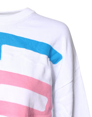 Love Moschino White Graphic Print Cotton Long Sleeves T-shirt -   -  Love Moschino.