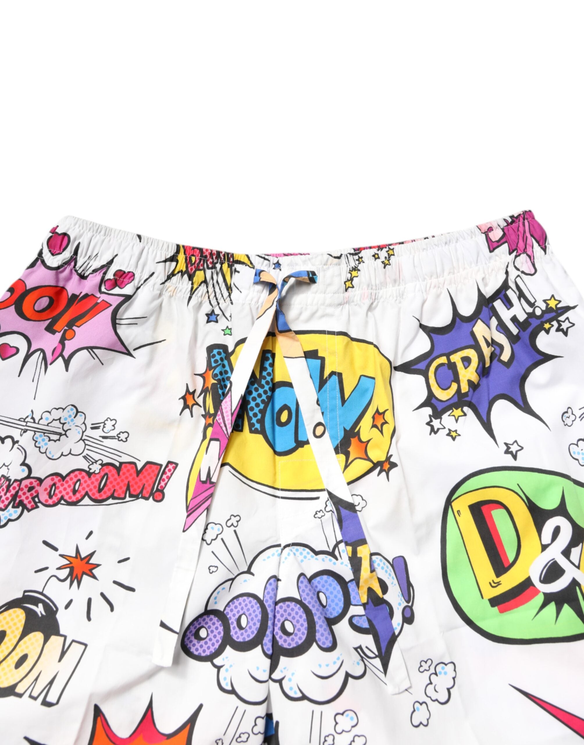 Dolce & Gabbana White Cartoon Print Cotton Men Pajama Set Sleepwear -   -  Dolce & Gabbana.